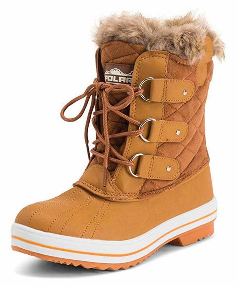 Footwear, Boot, Snow boot, Shoe, Brown, Tan, Fur, Durango boot, Beige, Fur clothing, 