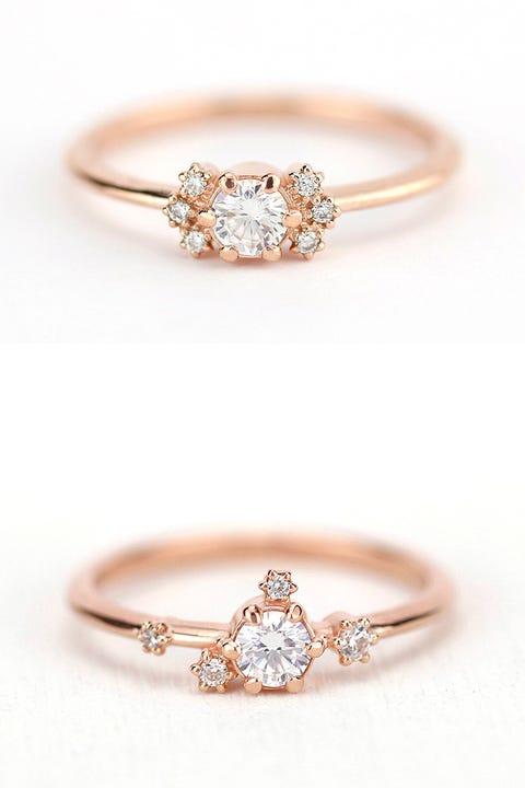 rose gold engagement ring - best etsy engagement ring