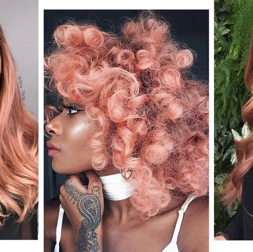 24 Rose Gold Hair Colour Ideas From Across The Internet