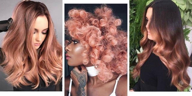24 Rose Gold Hair Colour Ideas From Across The Internet