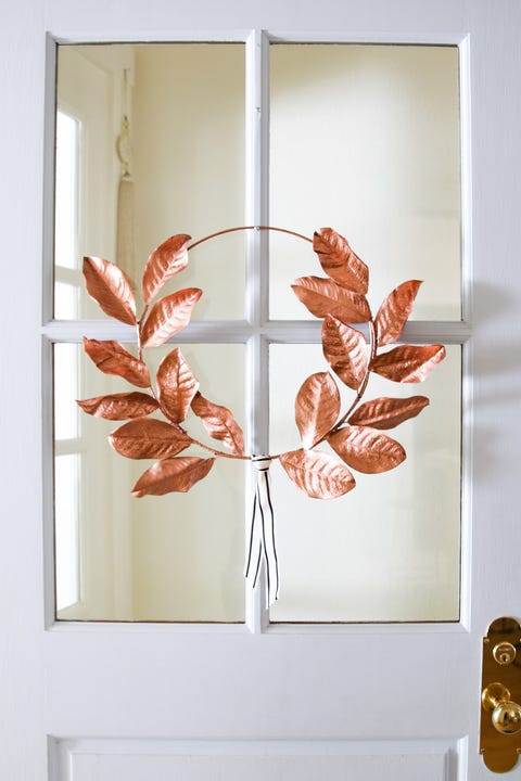 rose gold christmas decorations wreath