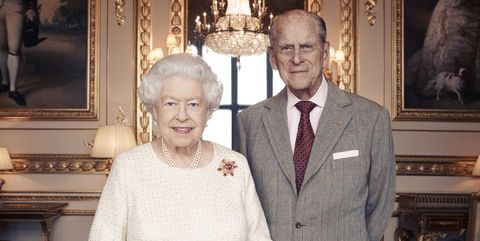 70th wedding anniversary portrait for the Queen and Prince Philip