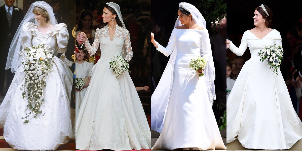 Princess Eugenie's Wedding Dress Compared to Meghan Markle ...