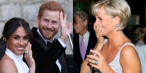Meghan Markle Wore A Ring Belonging To Prince Harry S Mother Image