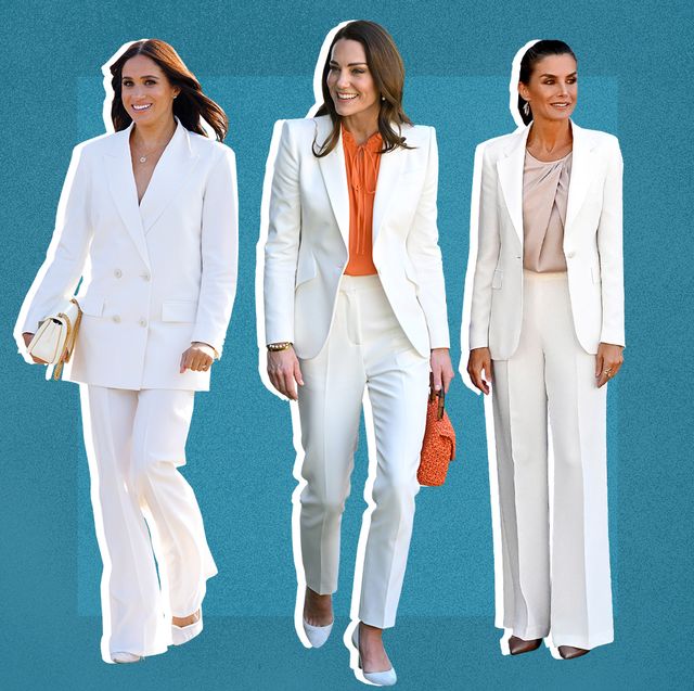 royals in white suits