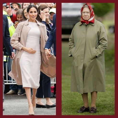 14 Photos of Royals Wearing Trench Coats - Meghan Markle, Kate ...