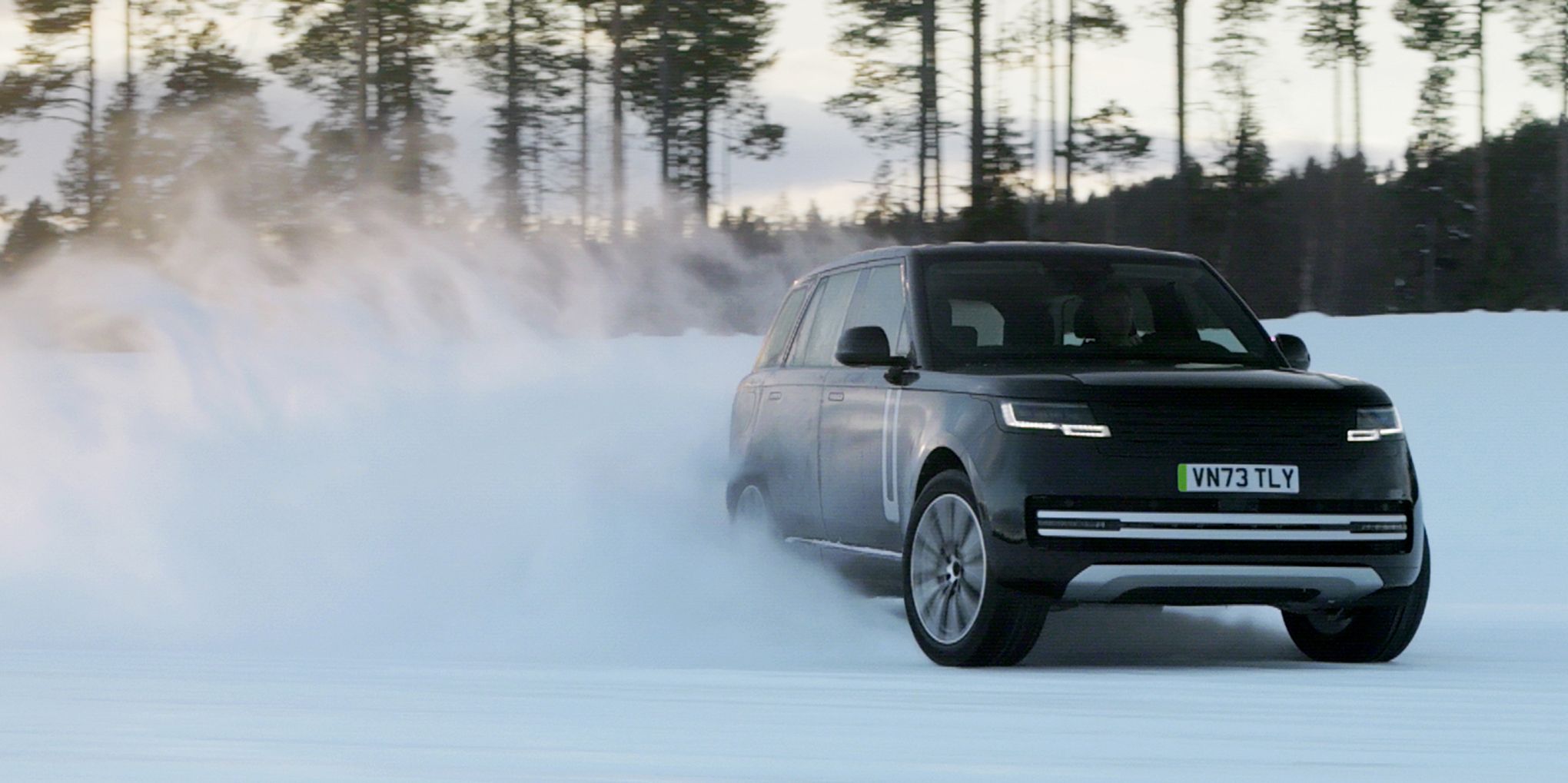 The New Range Rover Electric Slides on Ice