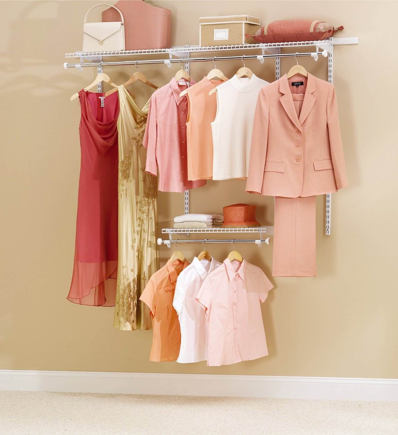 rubbermaid closet shelving installation