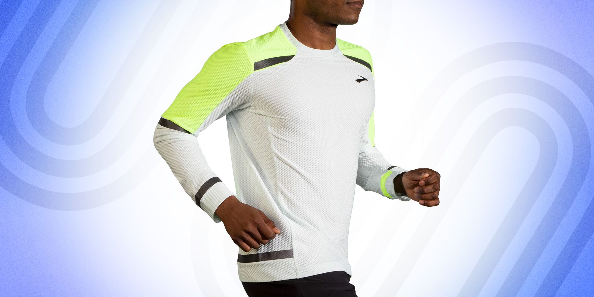 MEETYOO Men’s Running Tops Sport Shirt Long Sleeve T-Shirt Gym Tee for Fitness Workout Jogging