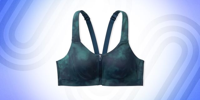 Brand Wire-Free Cross Back Front-Zip Running Sports Bra A-H Cup Core 10 Womens High Support 