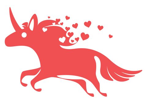 running unicorn symbol