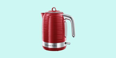 Red, Kettle, French press, Coffee percolator, Small appliance, Vacuum flask, Jug, Home appliance, 