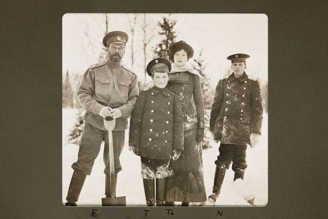 a photograph of the last russian emperor, nicholas ii 18681918, and other members of the royal family,