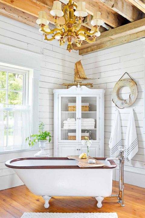 30 Timeless Rustic Bathroom Ideas, Modern Rustic Bathroom Shower Curtain