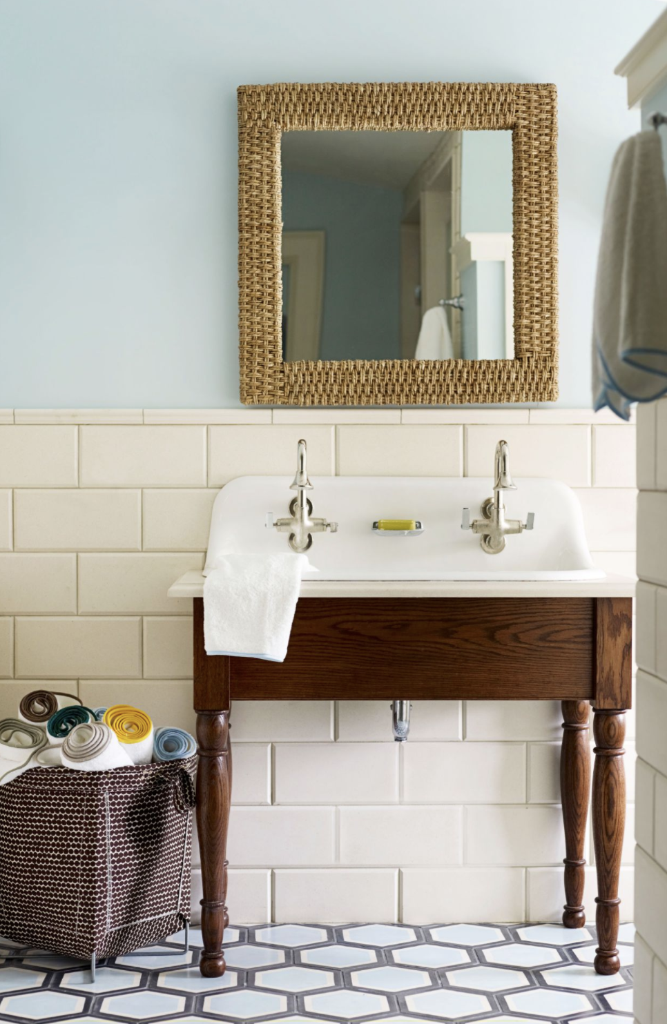 small rustic bathroom wall cabinet