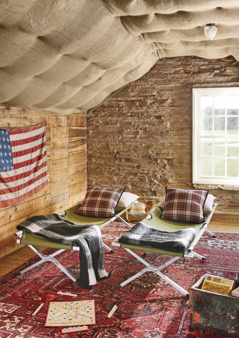 rustic bedroom ideas cots in sleeping loft