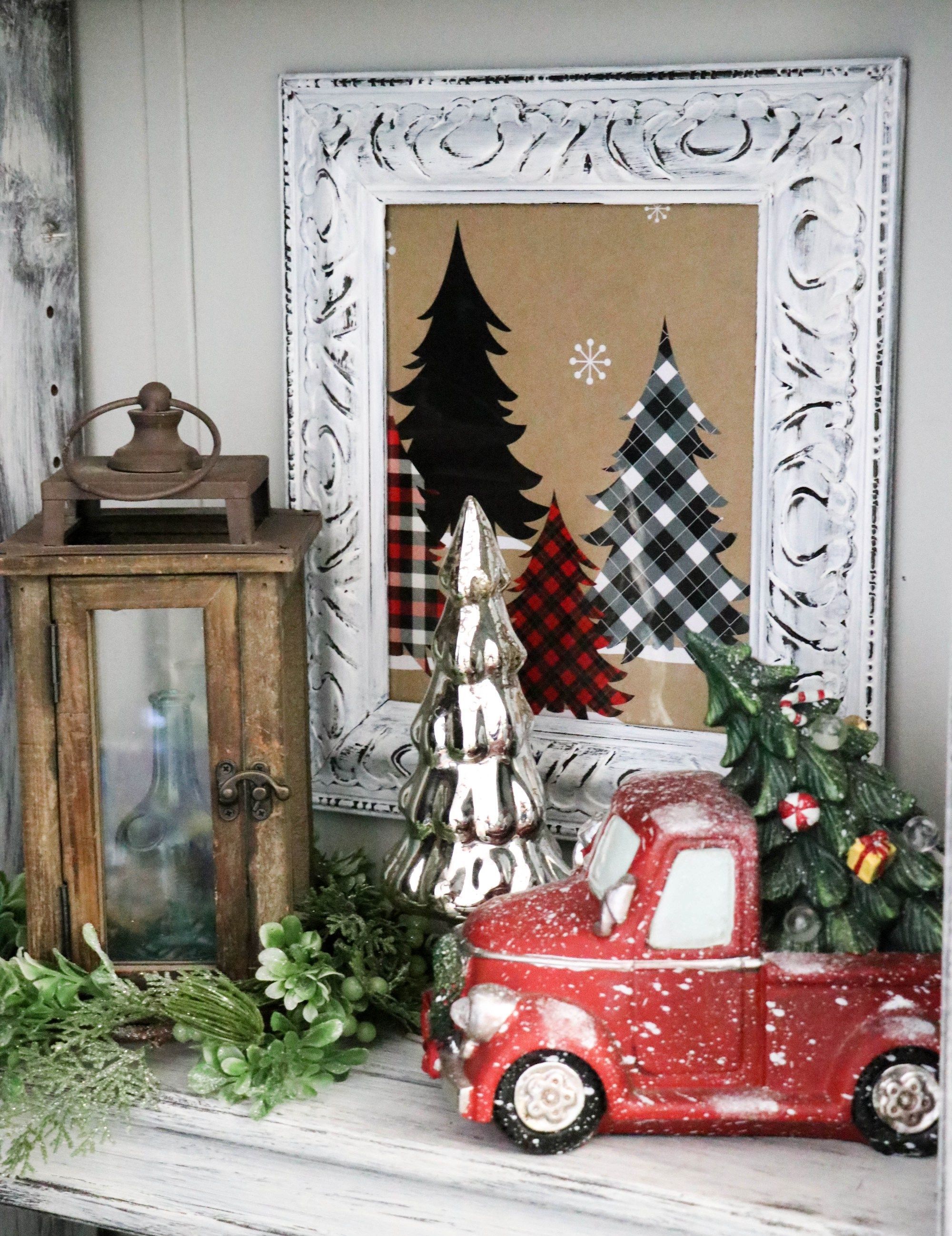 Ornament colorful farmer primitive xmas rustic Christmas decor