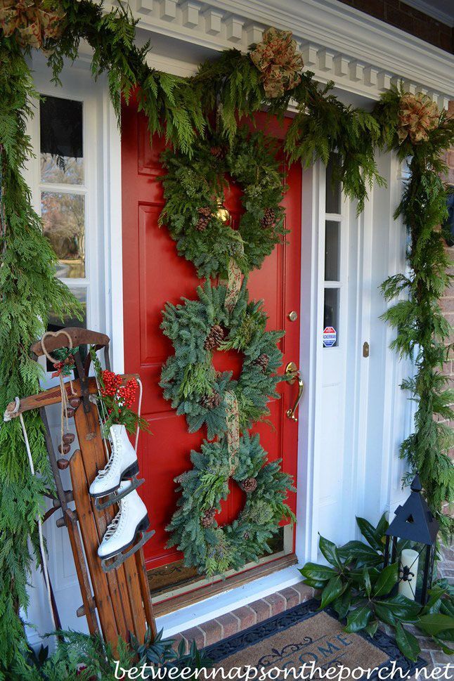 This Home Believes Red Door With Wreath 2019 Hallmark Keepsake Ornament for sale online 