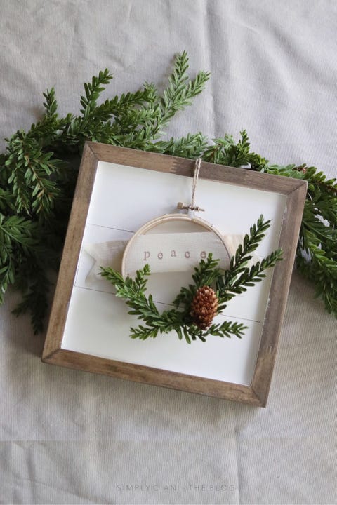 rustic christmas decorations wreath