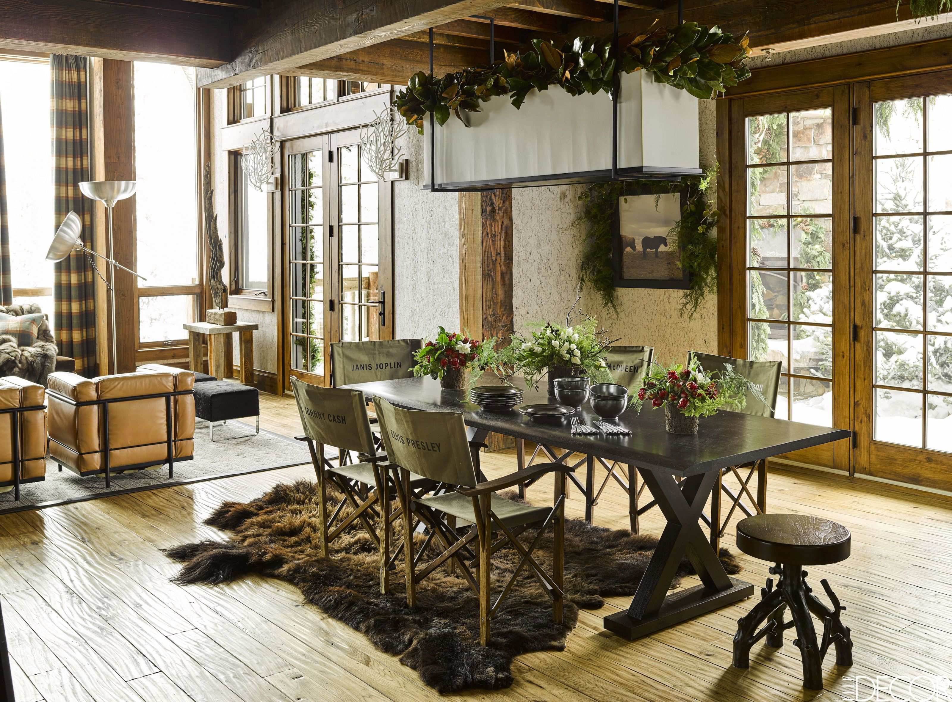 rustic formal dining table