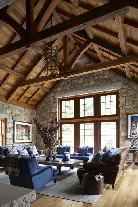 35 Best Rustic Living Room Ideas, Country Style Living Room Decorating Ideas