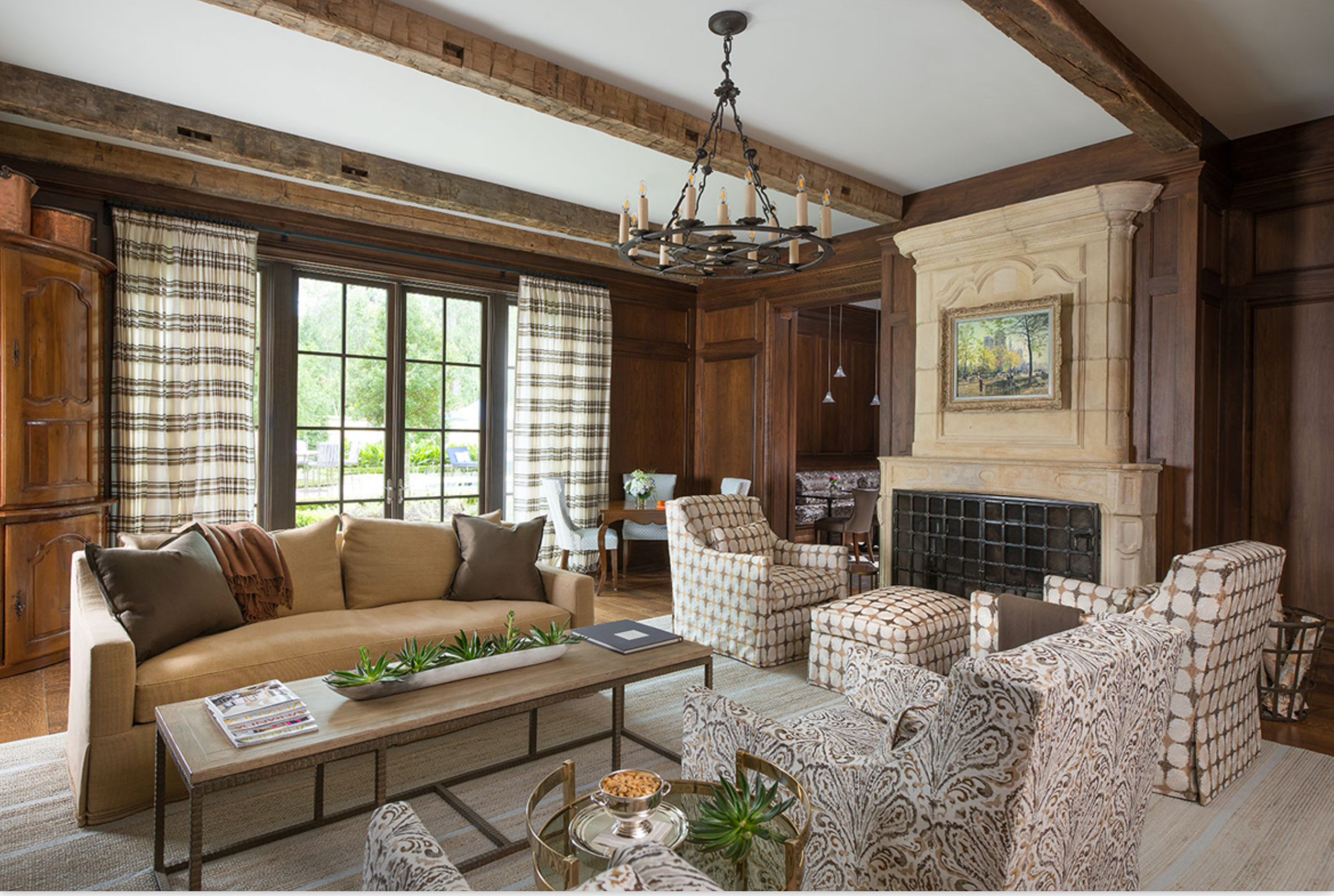 country rustic living room