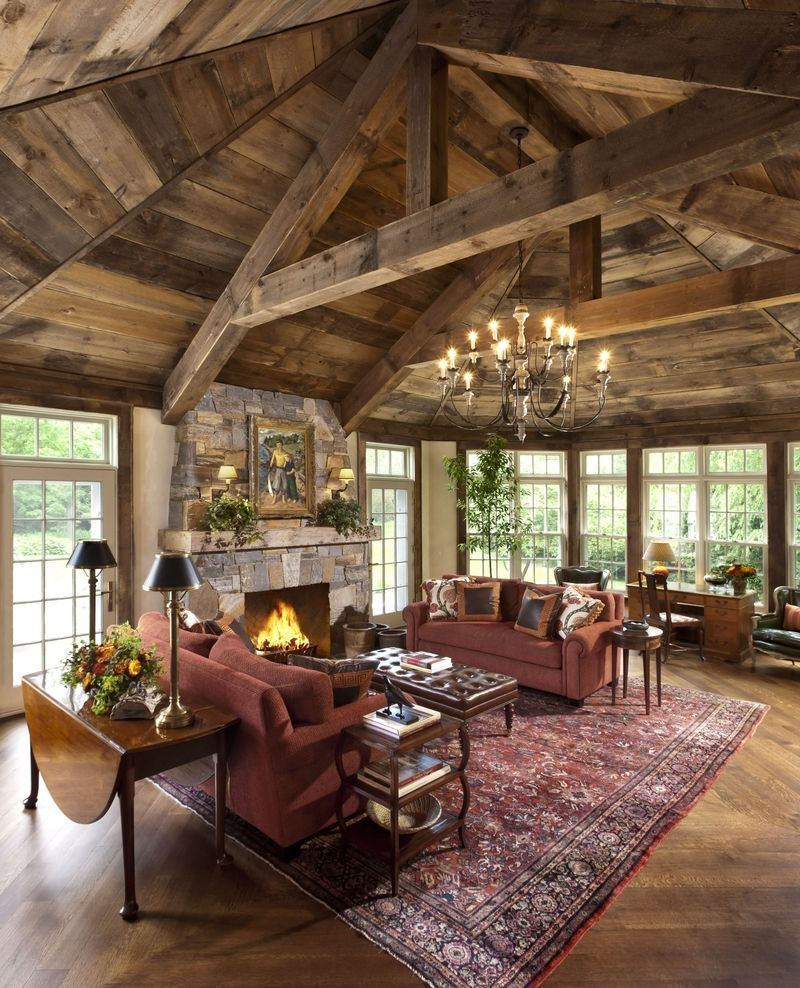 living room rustic decor