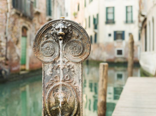 fontana di acqua potabile a venezia