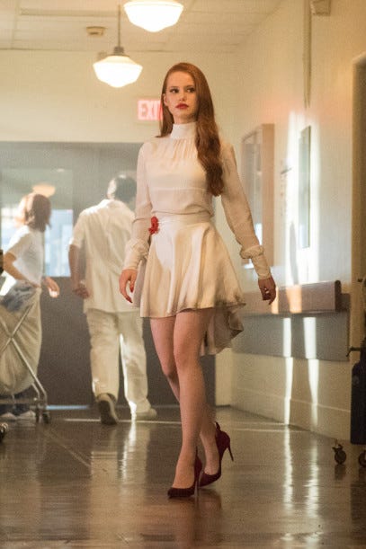 Cheryl blossom blue dress