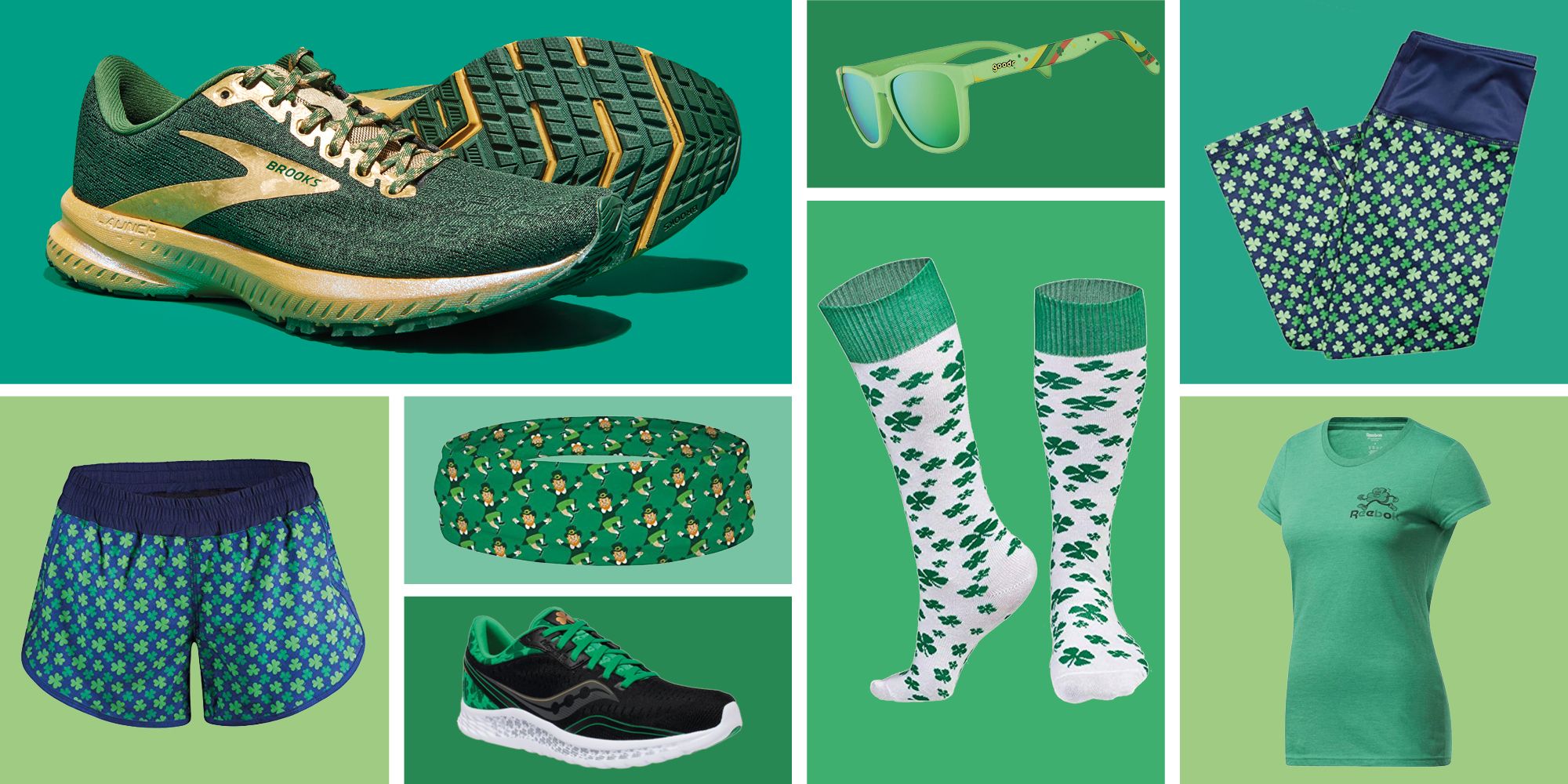 brooks st patrick's day sneakers