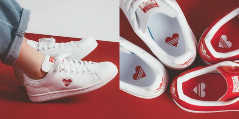 ELLE 球鞋上癮症, Stan Smith, adidas Originals, 情人節,情人節禮物,愛心球鞋,球鞋,小白鞋,愛迪達