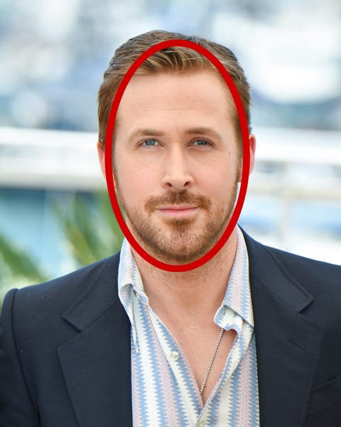 ryan gosling, ryan gosling cara ovalada, hombre cara ovalada, como es la cara ovalada