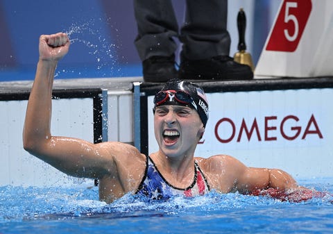 SWIMMING-OLY-2020-2021-TOKYO katie ledecky fist pumping