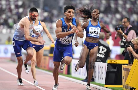 4x400m relevo mixto. record mundial Doha 2019
