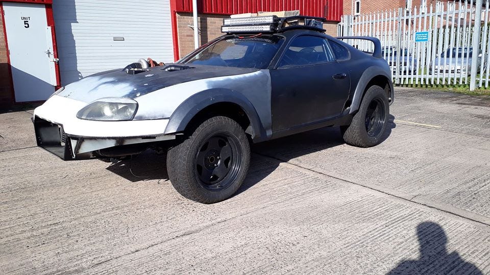 Off-Road Toyota Supra Has Air Suspension and Cummins Turbo Diesel