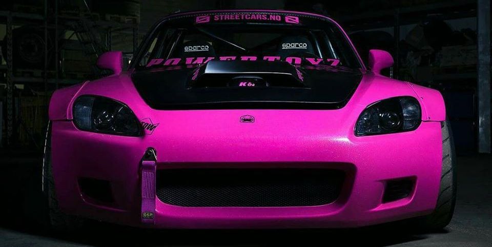 Viper V 10 Swapped Honda S00 Drift Car Painted Pink