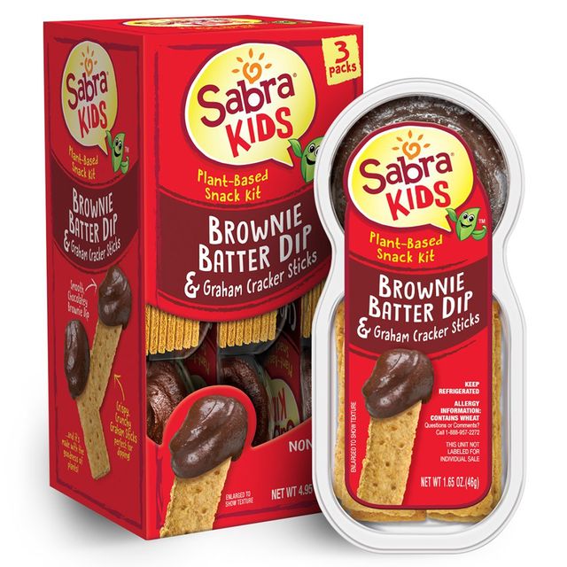 sabra kids brownie batter dip  graham cracker sticks