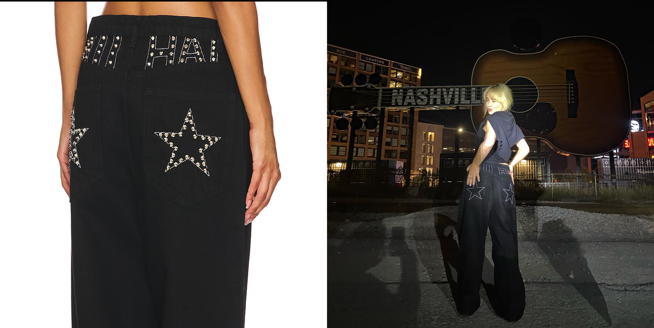 PSA: Just Found Sabrina Carpenter's Star-Embellished Jeans on Revolve