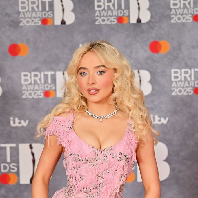 Sabrina Carpenter Wears Ethereal Pink Gown to the 2025 BRIT Awards