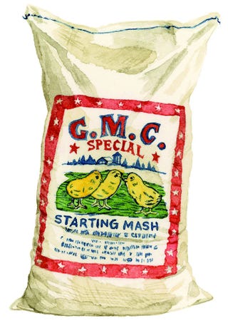 feed bag illustration illustration of a bag of chicken feed