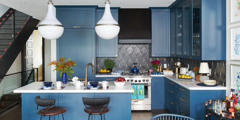 40 Blue Kitchen Ideas Lovely Ways To Use Blue Cabinets And