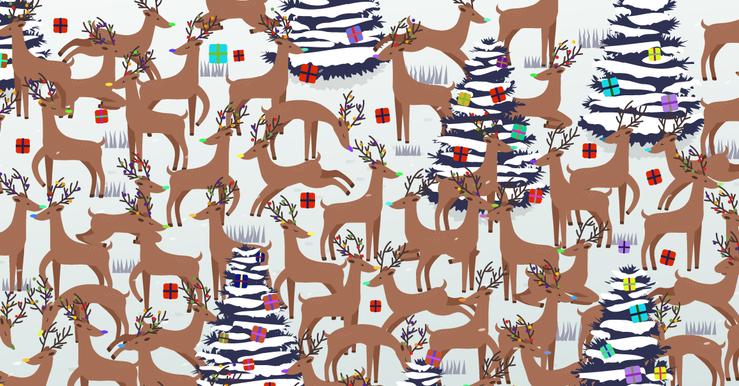 Can You Spot the Red-Nosed Reindeer in Less Than 30 Seconds?