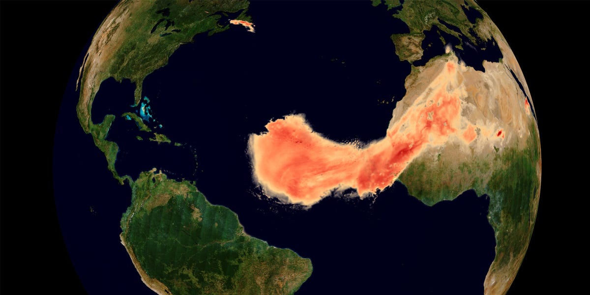 New Saharan Dust Plume Satellite Images Show How Massive It Was