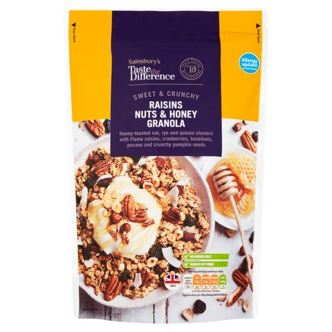 granola taste nut honey breakfast sainsbury difference pr found ve