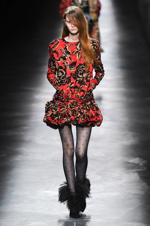 Paris Fashion Week Saint Laurent Goes 80s Day Glo and All This Season