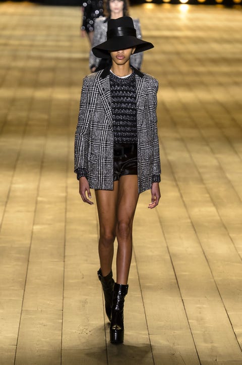 Looks From Saint Laurent Fall 2018 PFW Show – Saint Laurent Runway at ...