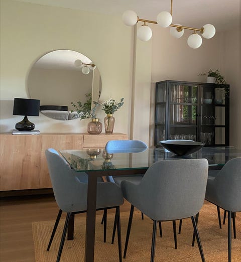 Comedor con mesa de cristal comedor con mesa de cristal
