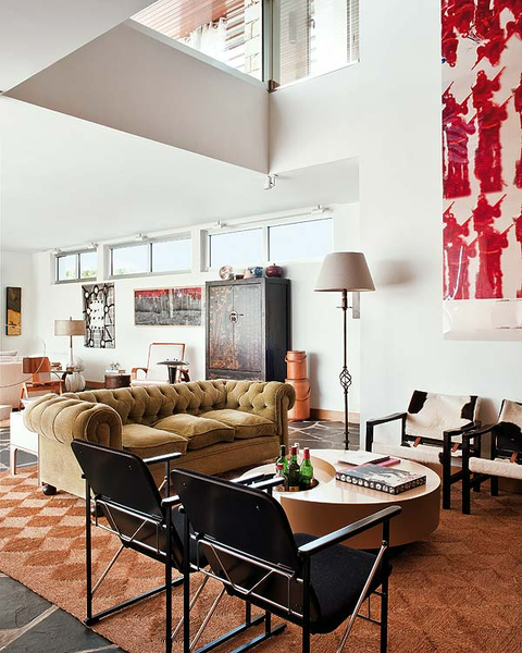 casa en cantabria con decoración moderna inspiración estilo mid century