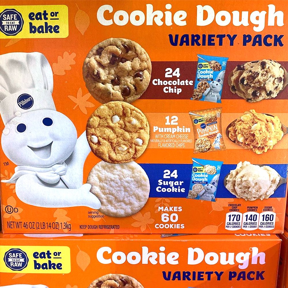 Sam S Club Is Selling A Giant Box Of Pillsbury Fall Cookie Dough With Three Varieties