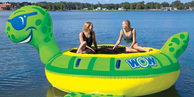 Sam&#39;s Club Is Selling WOW Giant Inflatable Turtle and Duck Water Trampoline Bouncers